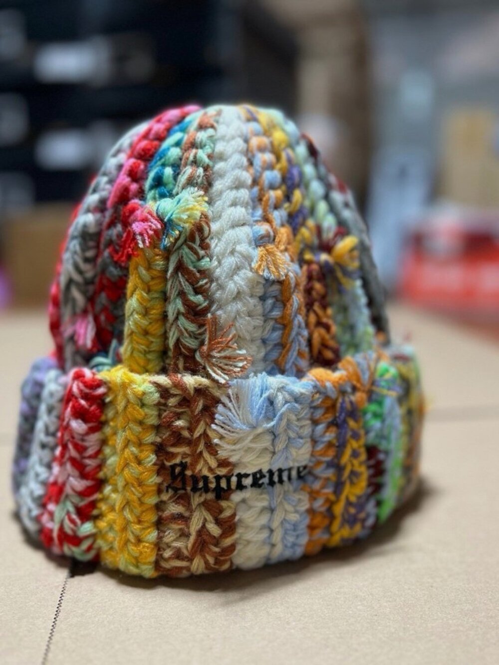 Supreme Hand Tied Beanie - Multi Color - Brand New OS